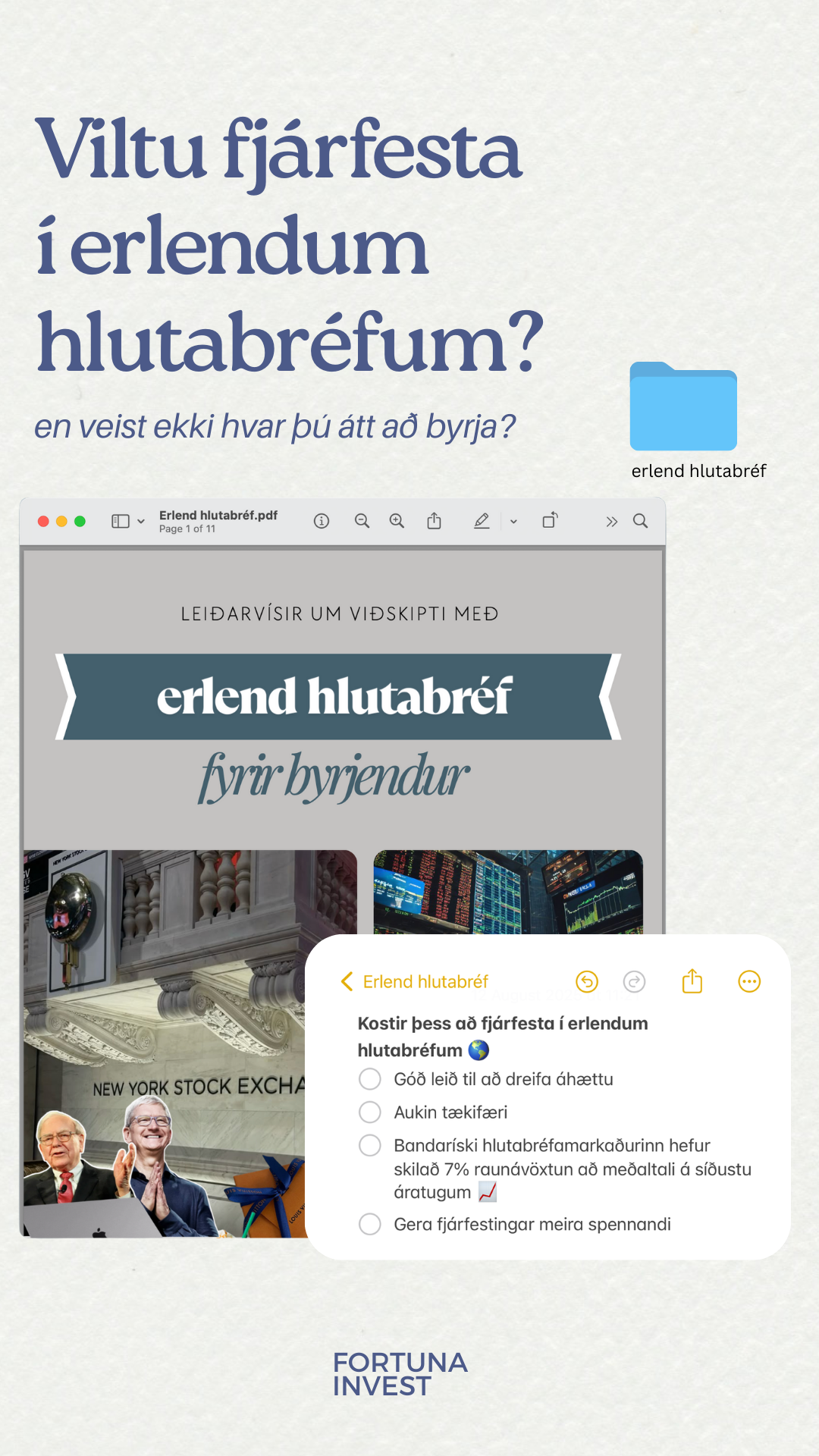 Erlend hlutabréf - leiðarvísir fyrir byrjendur